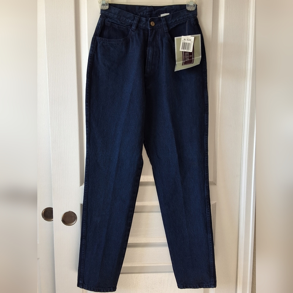 Bill Blass 8 indigo High Waisted Petite Vintage‎ Retro 90's Homemaker Mom Jeans